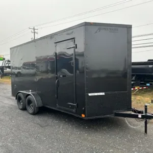 Homesteader 7 x 16 V-Nose Enclosed Cargo Trailer (PET-ENC-0051), 7000 lbs GVWR