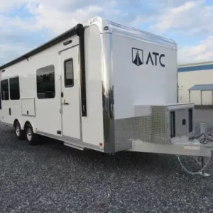 ATC 8.5 x 24 Aluminum Office Trailer Mobile Command Center, 9990 lbs GVWR