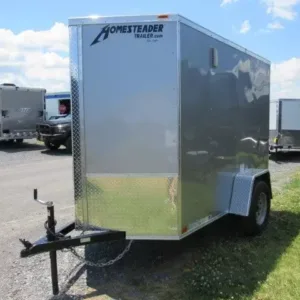 Homesteader 5 x 8 Enclosed V-Nose Cargo Trailer, 2990 lbs GVWR
