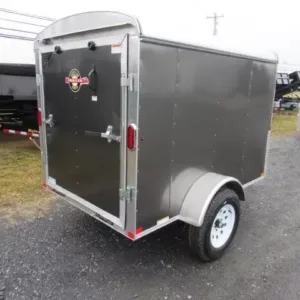 Carry-On 5 x 8 Enclosed Cargo Trailer Rear Ramp Door, 2990 lbs GVWR