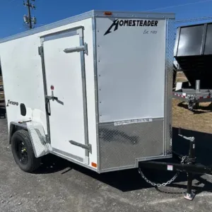 Homesteader 5 x 8 Enclosed V-Nose Cargo Trailer (PET-ENC-0080), 2990 lbs GVWR