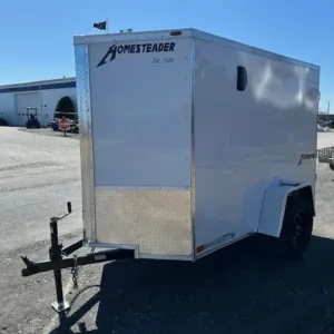Homesteader 5 x 8 Enclosed V-Nose Cargo Trailer (PET-ENC-0080), 2990 lbs GVWR