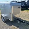 Car Mate 4 x 6 Enclosed Cargo Trailer Single Rear Door (PET-ENC-0082), 2000 lbs GVWR