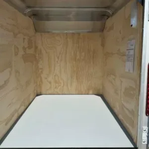 Car Mate 4 x 6 Enclosed Cargo Trailer Single Rear Door (PET-ENC-0082), 2000 lbs GVWR