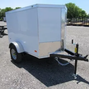 Covered Wagon 4x6 Enclosed Cargo Trailer, 2000 lbs GVWR