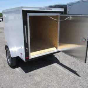 Covered Wagon 4x6 Enclosed Cargo Trailer, 2000 lbs GVWR