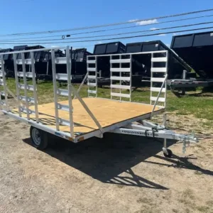 Cargo Pro 8 x 9 Aluminum ATV Trailer – 4′ Aluminum Ramps, 2200 lbs GVWR