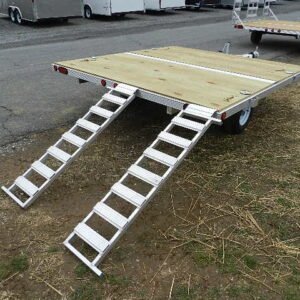 Cargo Pro 8 x 9 Aluminum (2) Place ATV Trailer – Aluminum Ramps, 2200 lbs GVWR
