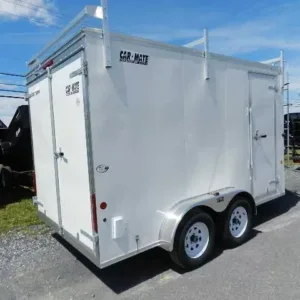 Car Mate 7 x 12 V-Nose Enclosed Trailer
