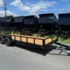 BWise 7 x 20 Low Profile Equipment Trailer Landscape Ramp