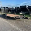 BWise 7 x 18 Equipment Trailer Split Landscape Ramp (PET-EQP-0017), 9990 lbs GVWR