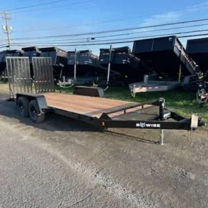 BWise 7 x 18 Equipment Trailer Split Landscape Ramp (PET-EQP-0017), 9990 lbs GVWR