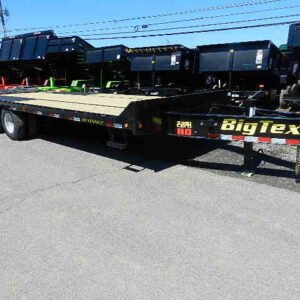 Big Tex 8.5 x 25 Heavy Duty Deckover Equipment Trailer Mega Ramps, 23900 lbs GVWR