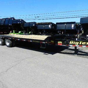 Big Tex 8.5 x 25 Heavy Duty Deckover Equipment Trailer Mega Ramps, 23900 lbs GVWR
