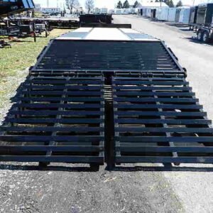 Big Tex 8.5 x 25 Heavy Duty Deckover Equipment Trailer Mega Ramps, 23900 lbs GVWR