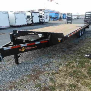 BWise 8 x 24 Deckover Equipment Trailer Wedge Style Ramps, 15400 lbs GVWR