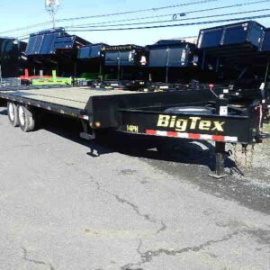 Big Tex 8.5 x 25 Deckover Equipment Trailer Mega Ramps, 15900 lbs GVWR