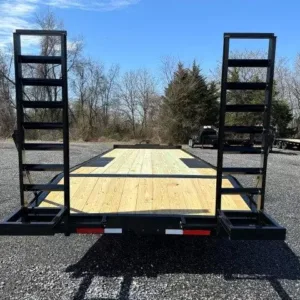 Premier 8.5 x 24 Deckover Equipment Trailer Ladder Ramps, 14000 lbs GVWR
