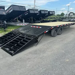 CAM Superline 8 x 25 Deckover Equipment Trailer Super Ramps