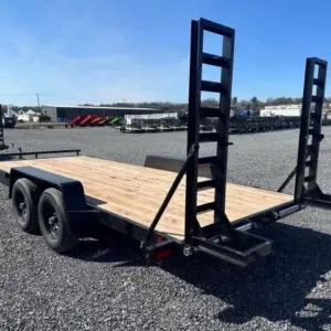 BWise 7 x 18 Low Profile LE Equipment Trailer Ladder Ramps