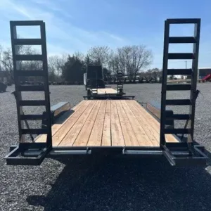 BWise 7 x 18 Low Profile LE Equipment Trailer Ladder Ramps