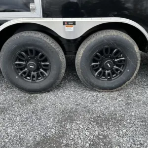 Car Mate 8.5 x 38 Enclosed Gooseneck Trailer Aluminum Wheels