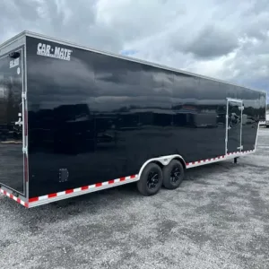 Car Mate 8.5 x 38 Enclosed Gooseneck Trailer Aluminum Wheels