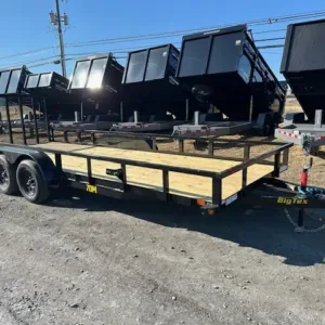 Big Tex 7 x 18 Landscape Utility Trailer 7K Ramp Gate, 7000 lbs GVWR