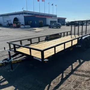 Big Tex 7 x 18 Landscape Utility Trailer 7K Ramp Gate, 7000 lbs GVWR