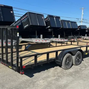 Big Tex 7 x 18 Landscape Utility Trailer 7K Ramp Gate, 7000 lbs GVWR