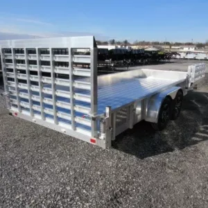 Sport Haven 7x18 Aluminum Landscape Trailer Side, 7000 lbs GVWR
