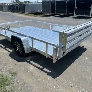 Sport Haven 7x12 Aluminum Landscape Utility Trailer, 2990 lbs GVWR
