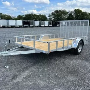 Carry-On 7 x 12 Aluminum Landscape Utility Trailer – Rear Gate, 2990 lbs GVWR