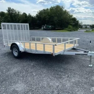 Carry-On 7 x 12 Aluminum Landscape Utility Trailer – Rear Gate, 2990 lbs GVWR