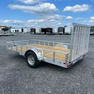 Carry-On 7 x 12 Aluminum Landscape Utility Trailer – Rear Gate, 2990 lbs GVWR