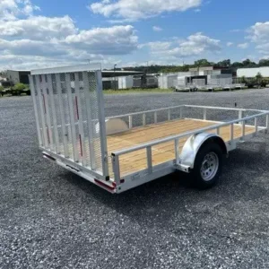Carry-On 7 x 12 Aluminum Landscape Utility Trailer – Rear Gate, 2990 lbs GVWR