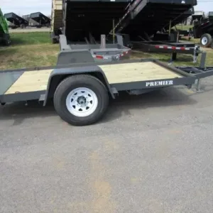 Premier 6 x 12 Equipment Trailer Single Axle Tilt Deck