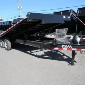 CAM Superline 8 x 24 Equipment Trailer Powered Full Tilt, 15400 lbs GVWR