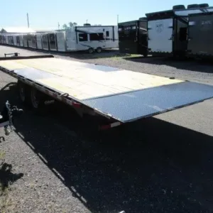 CAM Superline 8 x 24 Equipment Trailer Powered Full Tilt, 15400 lbs GVWR