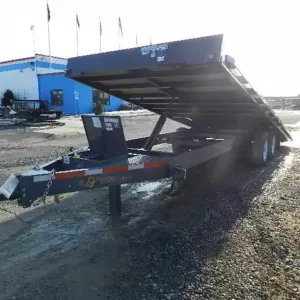 BWise 8 x 22 Deckover Equipment Trailer Power Tilt