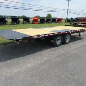 CAM Superline 8 x 22 Deckover Equipment Trailer Power Tilt