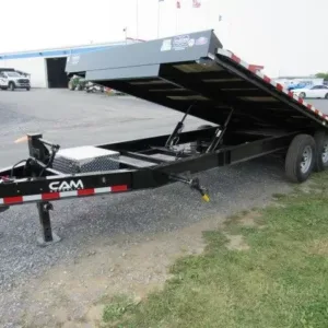 CAM Superline 8 x 22 Deckover Equipment Trailer Power Tilt