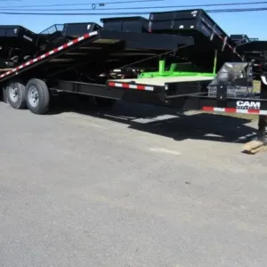 CAM Superline 8 x 24 Equipment Trailer Powered Split Tilt