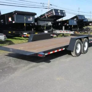 BWise 7 x 22 Low Profile Split Tilt Equipment Trailer Gravity Tilt