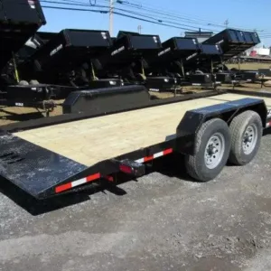 CAM Superline 7 x 21 Low Profile Equipment Trailer Split Tilt