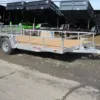 Sport Haven 7x14 Aluminum Utility Trailer Bi-Fold Ramp Gate, 2990 lbs GVWR